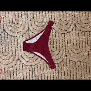Rhythm maroon hipster cheeky bikini bottoms